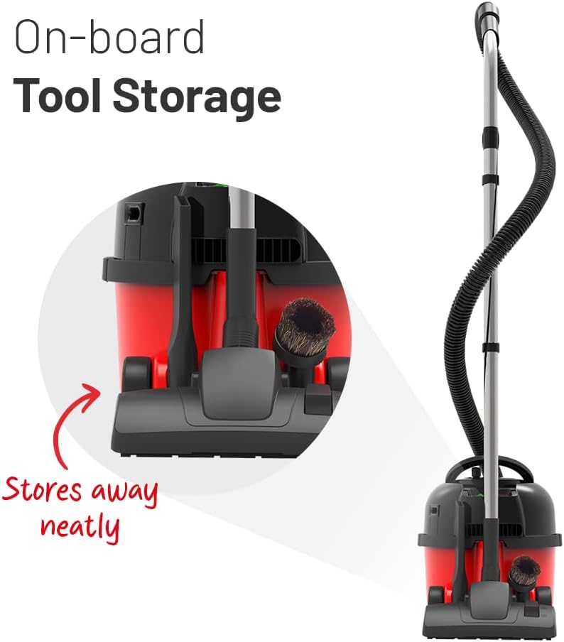 Numatic Aspirador Modelo Henry Plus Con Kit HRP200 Color Rojo