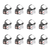 JSP Force 8 Half-mask Medium 12 Pack, with Press To Check™ P3 R Filters