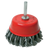 Silverline Rotary Steel Twist-Knot Cup Brush - 75mm