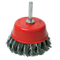 Silverline Rotary Steel Twist-Knot Cup Brush - 75mm