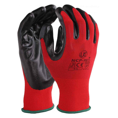 Nitrile Coated Cut Level 1 Gloves - Red