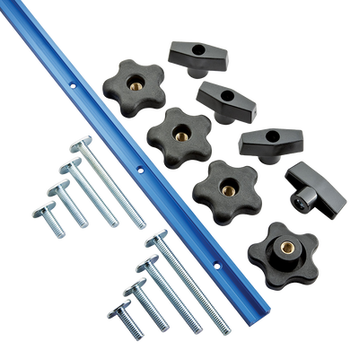 Rockler Universal T-Track Set 17pce - 1219mm (4ft)