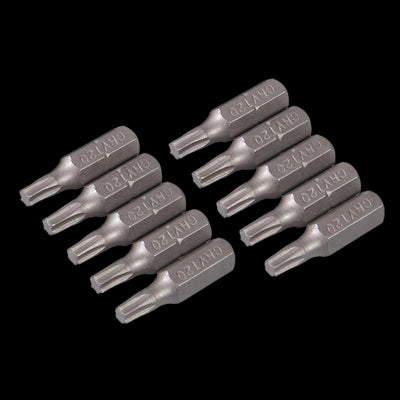 Silverline T20 Cr-V Screwdriver Bits 10pk - T20