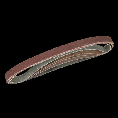 Silverline Sanding Belts 13 x 457mm 5pce - 40, 60, 2 x 80, 120G