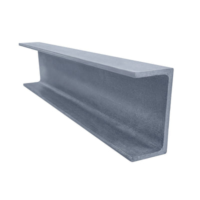 GRP U Channel Profile 3m Grey