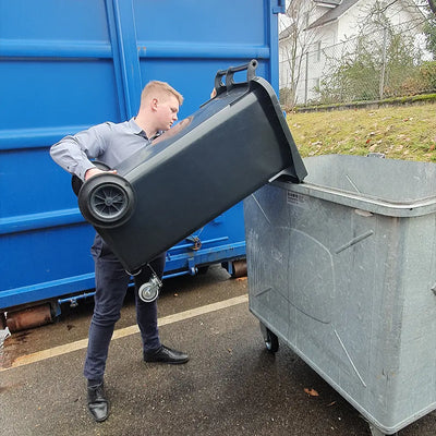 Wet Vacuum 120Ltr Wheelie Bin MAXVAC Dura DV120-WBN