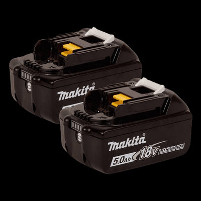 Genuine Makita BL1850BX2 18V 5.0Ah LXT Li-Ion Battery, 2 pk