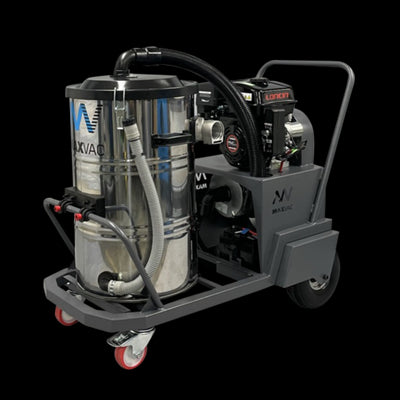 MAXVAC Petrovac Industrial Gas Powered Vacuum with insane suction power & 90Liter drum