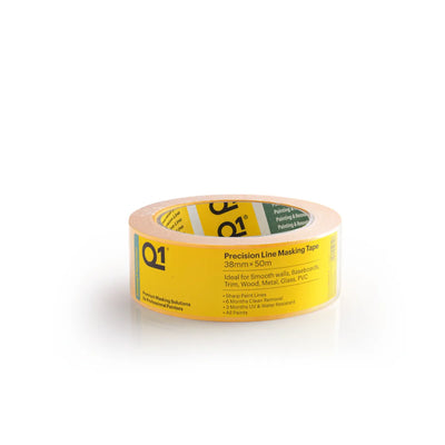 Q1® Precision Line Masking Tape 1,5", 38mm x 50m, Box of 24