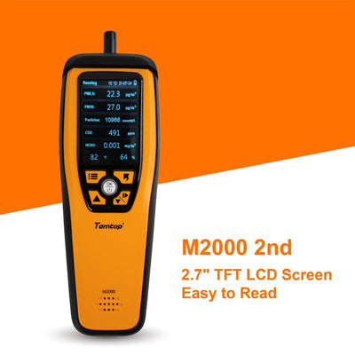 Temtop CO2 Monitor - Portable Air Quality Detector For Home, Office & School With Temperature & Humidity