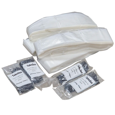 Tubesac DUSTY 22m, Extra thick Transparent LDPE, 4 Pack