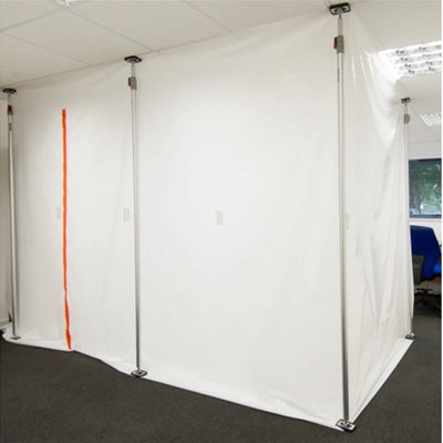 Certified LPS1207 Fire Retardant Polythene Sheeting 4m x 50m - 250 gauge