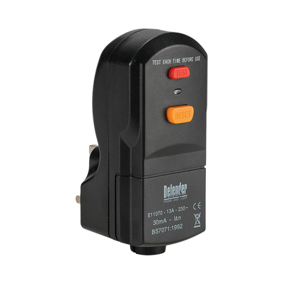 Defender RCD Plug 13A (Wireable) - 230V