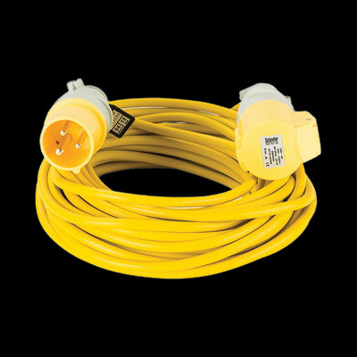 Defender Extension Lead Yellow 1.5mm2 16A 14m - 110V