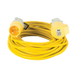 Defender Extension Lead Yellow 1.5mm2 16A 14m - 110V