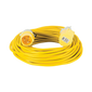 Defender Extension Lead Yellow 1.5mm2 16A 25m - 110V