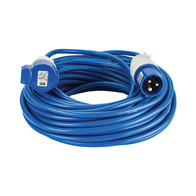 Defender Arctic Extension Lead Blue 2.5mm2 16A 25m - 230V