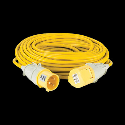 Defender Extension Lead Yellow 4mm2 32A 25m - 110V