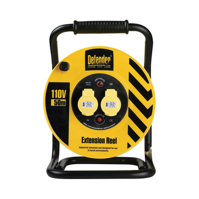 Defender Industrial Cable Reel 50m - 110V