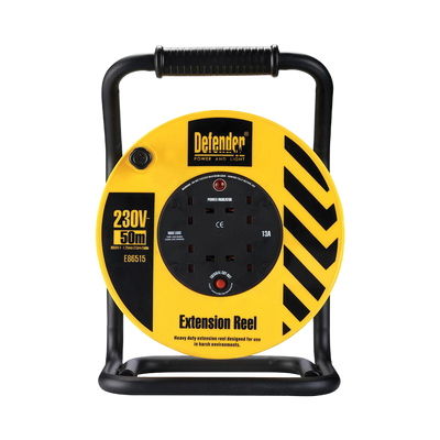 Defender Light Cable Reel 50m - 230V 13A