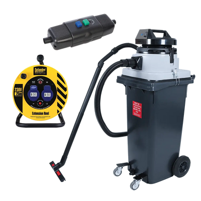 Flood Cleanup Vacuum Set, 230V - MAXVAC DV120-WBN, RCD & 25m Extension