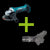 MAXVAC AGS-125 & Makita DGA452Z 115mm Angle Grinder Package, Pre-Installed