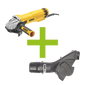 MAXVAC Dust Shroud & DeWALT DWE4206-GB 115mm Angle Grinder Package, Pre-Installed