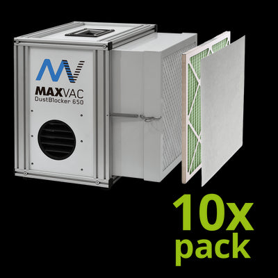 MAXVAC Dustblocker DB650 Air Scrubber with 6 months filters, 10 Pack