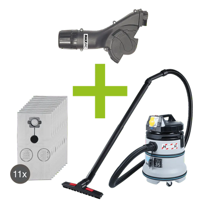 MAXVAC AGS-125 Dust Shroud & DV35-HBA Vacuum Bundle