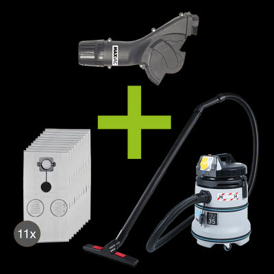 MAXVAC AGS-125 Dust Shroud & DV35-HBA Vacuum Bundle