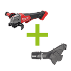 MAXVAC AGS-125 & Milwaukee M18FSAGV115XPDB 115mm Angle Grinder Package, Pre-Installed