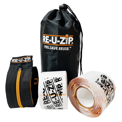 RE-U-ZIP Heavy Duty Reusable Dust Barrier Zipper Starter Kit
