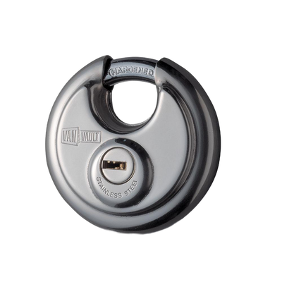 Van Vault Stainless Steel Disc Padlock - 70mm