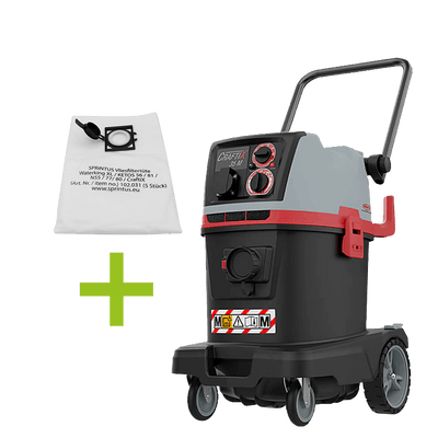 M-Class 35L Vacuum with PTO & Reverse Air Filter Cleaning, 230 Volts - Sprintus CraftiX