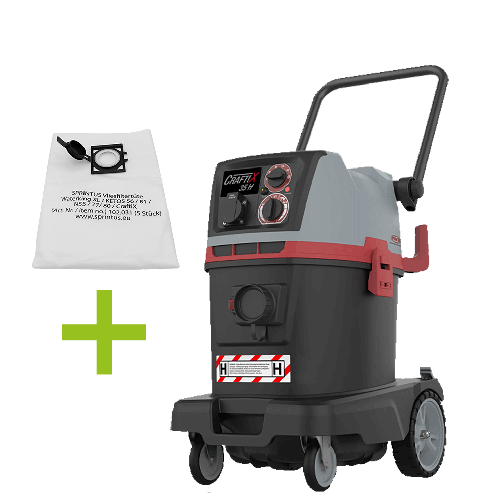 HClass 35L Vacuum with PTO & Reverse Air Filter Cleaning, 230 Volts