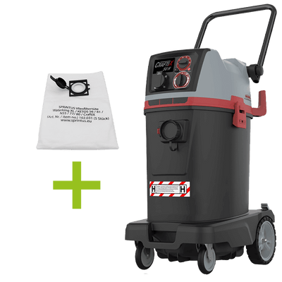 H-Class 50L Vacuum with PTO & Reverse Air Filter Cleaning, 230 Volts - Sprintus CraftiX