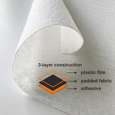 Premium Self-Adhesive Fleece Floor Protection, Fire-Retardant 1 x 50m Roll