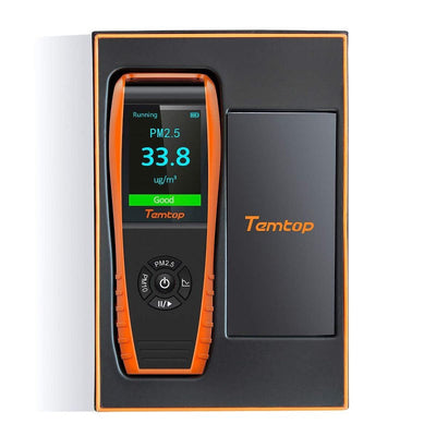 Temtop P600 Air Quality Monitor, Portable Laser PM2.5 PM10 Particle Detector, Professional Air Quality Monitor Meter, Accurate Testing
