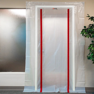 ZipWall Commercial Door Kit ZDC, Red, 5′ x 8.5′