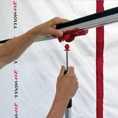 ZipWall FR2 Tapeless Seal 2-Pack – FoamRail Crossbars For Dust Barriers, Ceiling & Floor Sealing, No Tape Or Ladders Needed