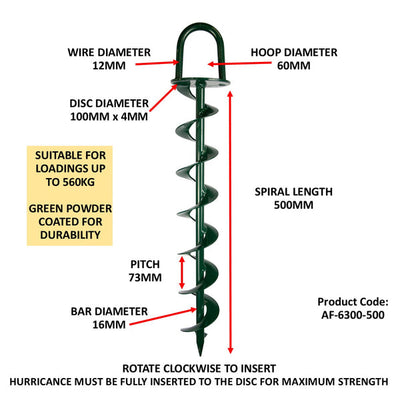 BIGBEN® Heavy-Duty Hurricane Ground Anchor