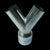 Y reducer 100-100mm for the SV1-822 and SV1-825, MV-SV1-ACC-12335-100