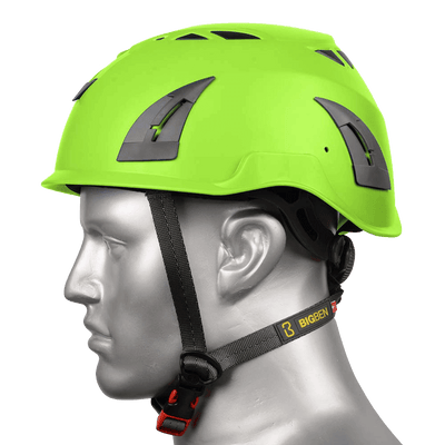 BIG BEN Ultralite Vented Height Safety Helmet, Green, PP-B-HH100VGR