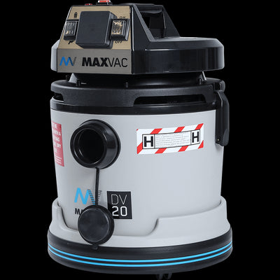 Certified H-Class 20L Vacuum with SMARTclean Filter Function - MAXVAC Dura DV20-HBA, MV-DV-20-HBA-230