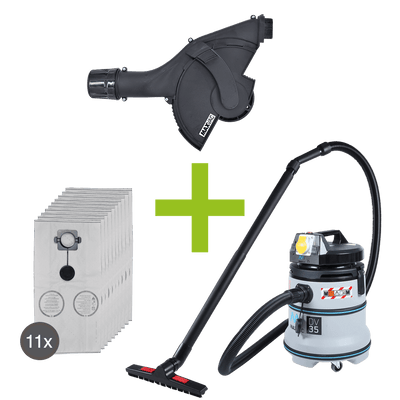 MAXVAC AGS-230 Dust Shroud & DV35-MB Vacuum Bundle