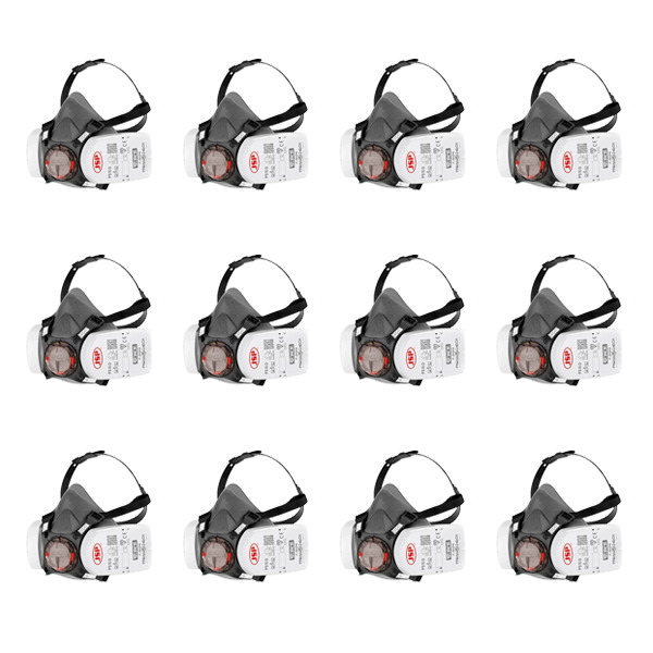 JSP Force8 halfgelaatsmasker met A2-P3 filters € 39,95 JSP Force8 halfgelaatsmasker met A2-P3 filters € 39,95