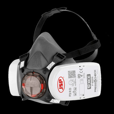JSP Force 8 Half-mask Medium 12 Pack, with Press To Check™ P3 R Filters