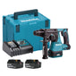 Makita DHR242 Brushless 18v SDS+ Hammer Drill c/w 2 x 5Ah Li-ion Batteries, Fast Charger & MakPac 4 Carry Case