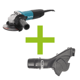 MAXVAC Dust Shroud & Makita 115mm Angle Grinder Package, Pre-Installed