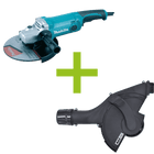 MAXVAC Dust Shroud & Makita 230mm Angle Grinder Package, Pre-Installed